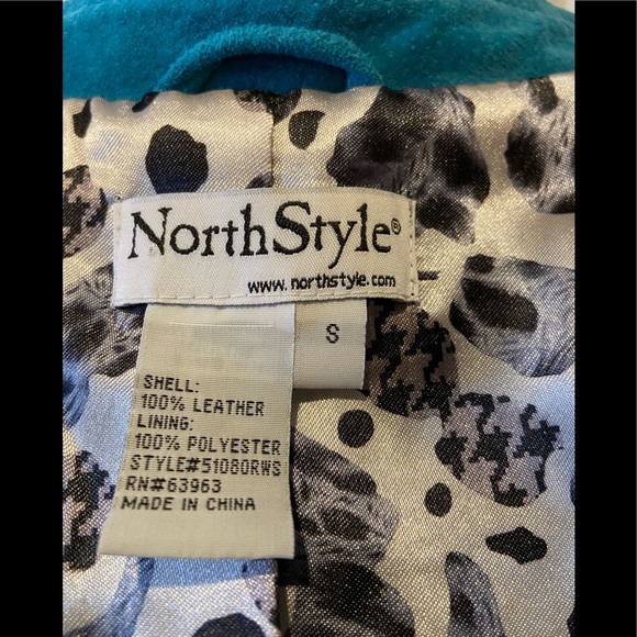 NWOT~Gorgeous Turquoise Suede Jacket by NorthStyle - Picture 8 of 8
